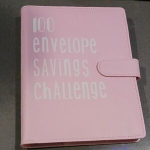 100 Envelope Savings Challenge Book - Pink